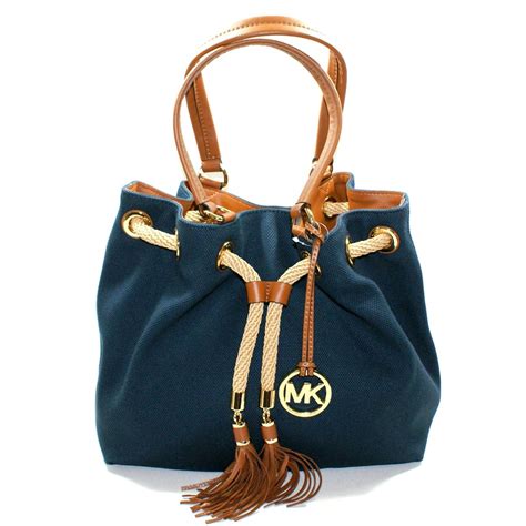 michael kors marina canvas tote navy|Michael Kors large monogram tote.